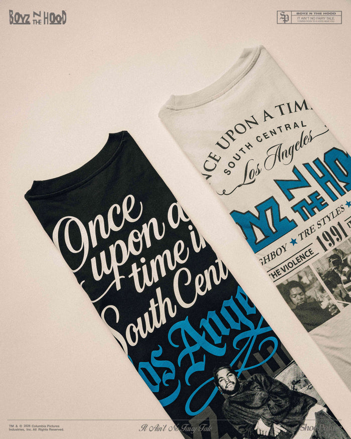 SP x Boyz N The Hood Los Angeles Mens Short Sleeve Shirt (Black/White)