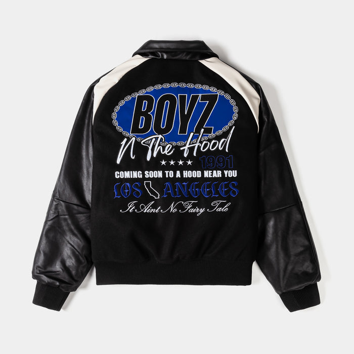 SP x Boyz N The Hood Low Rider Varsity Mens Jacket (Black/White)