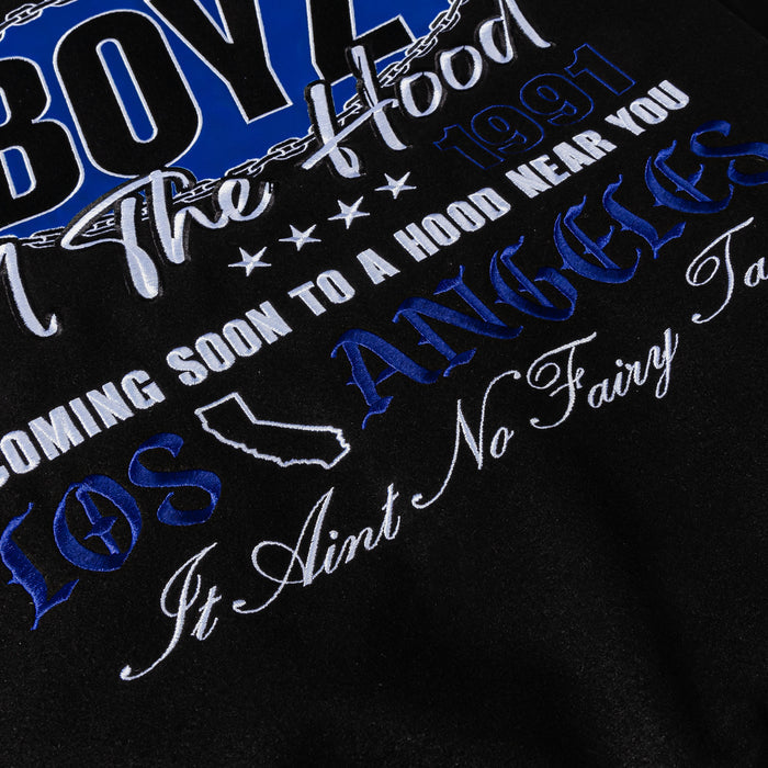 SP x Boyz N The Hood Low Rider Varsity Mens Jacket (Black/White)