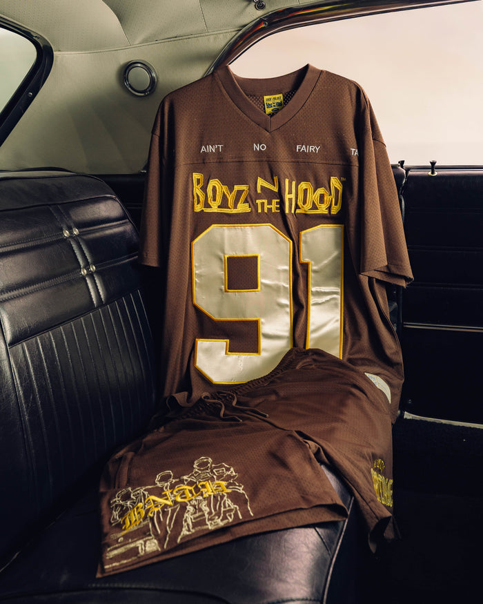 SP x Boyz N The Hood No FairyTale Mesh Mens Shorts (Brown/Yellow)