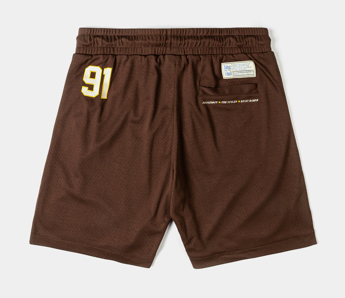 SP x Boyz N The Hood No FairyTale Mesh Mens Shorts (Brown/Yellow)