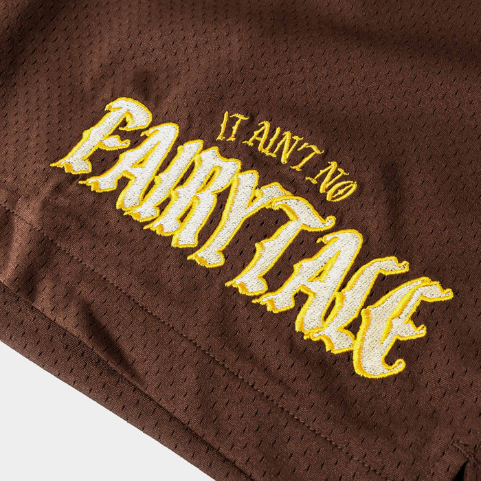 SP x Boyz N The Hood No FairyTale Mesh Mens Shorts (Brown/Yellow)