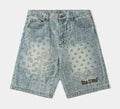 SP x Boyz N The Hood Stop The Violence Denim Mens Shorts (Blue)