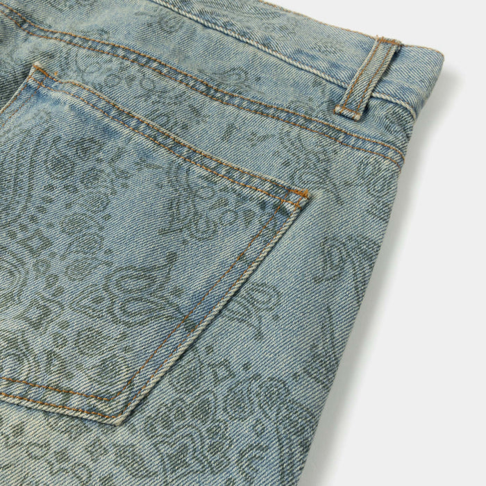 SP x Boyz N The Hood Stop The Violence Denim Mens Shorts (Blue)