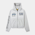 SP x Boyz N The Hood Zip Up Mens Hoodie (Grey/Blue)