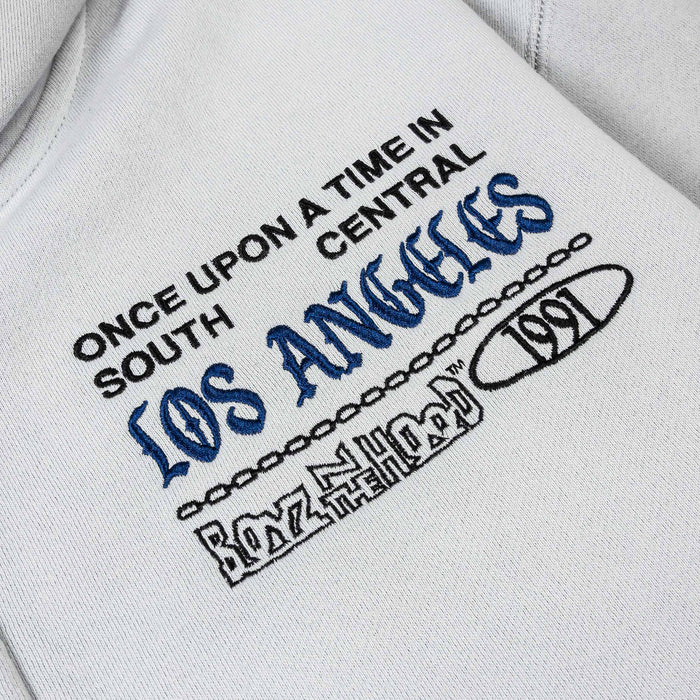 SP x Boyz N The Hood Zip Up Mens Hoodie (Grey/Blue)