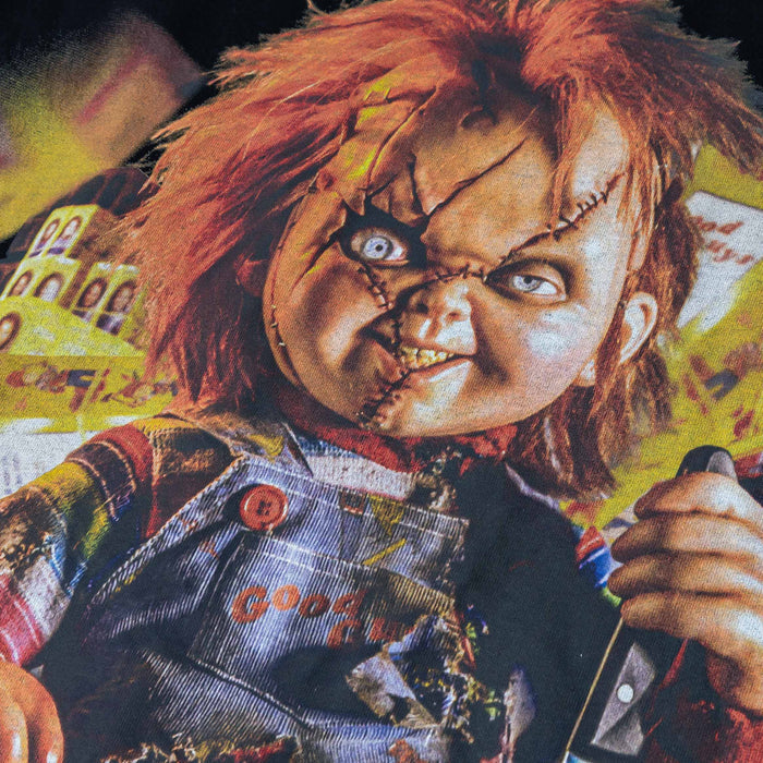SP x Chucky Mugshot Mens Short Sleeve Shirt (Black/Red)