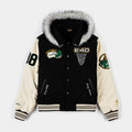 SP x E-40 Anniversary Varsity Mens Jacket (Black/Cream)