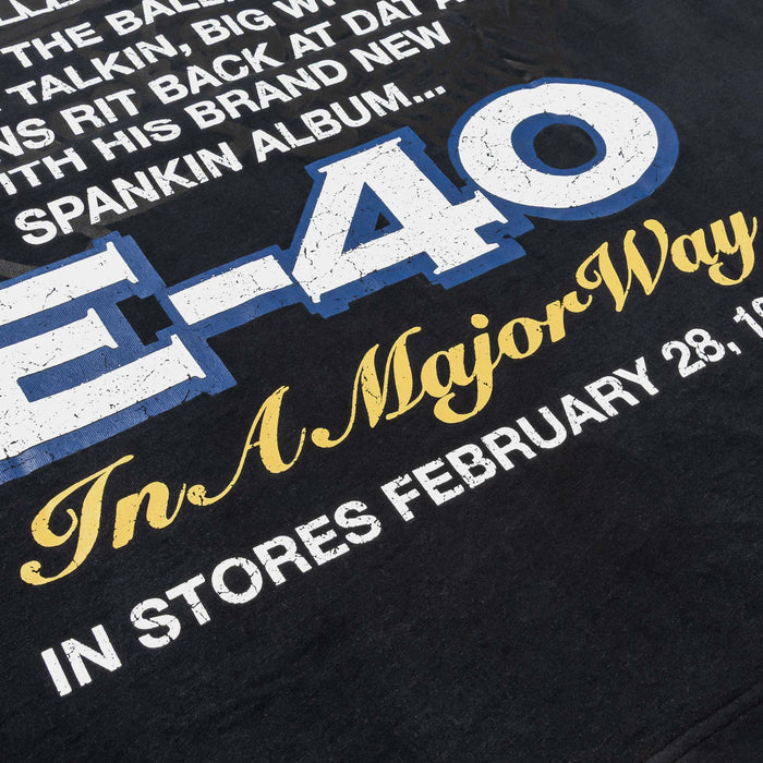 SP x E-40 In A Major Way Mens Short Sleeve Shirt (Black/Blue)