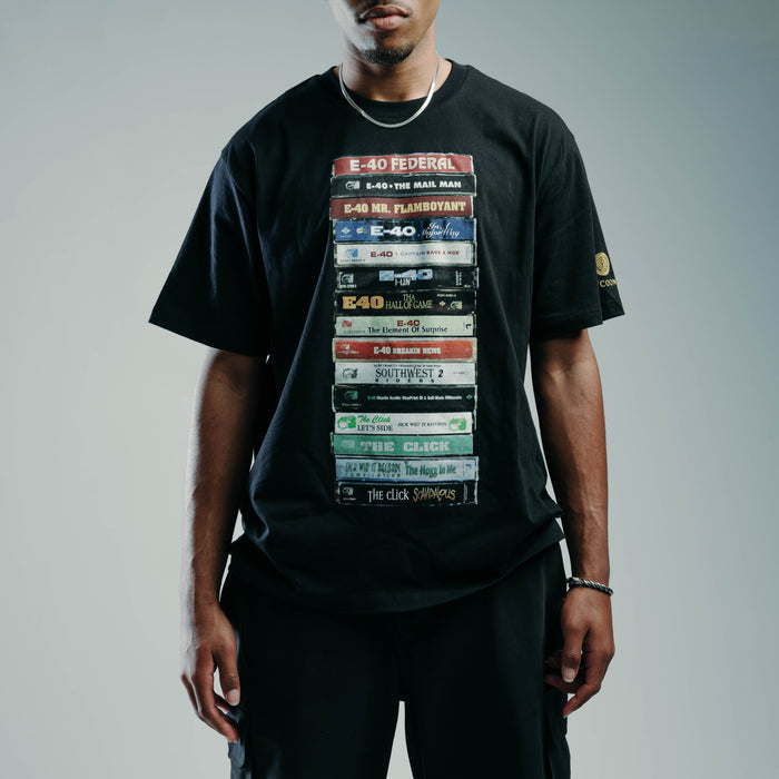 SP x E-40 Major Way Mens Short Sleeve Shirt (Black/White)