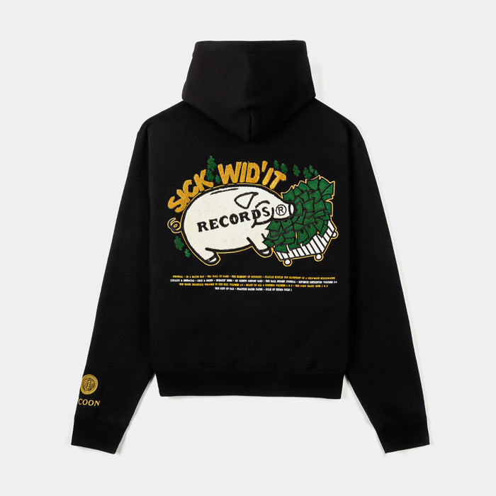 SP x E-40 Major Way Zip Up Mens Hoodie (Black/White)