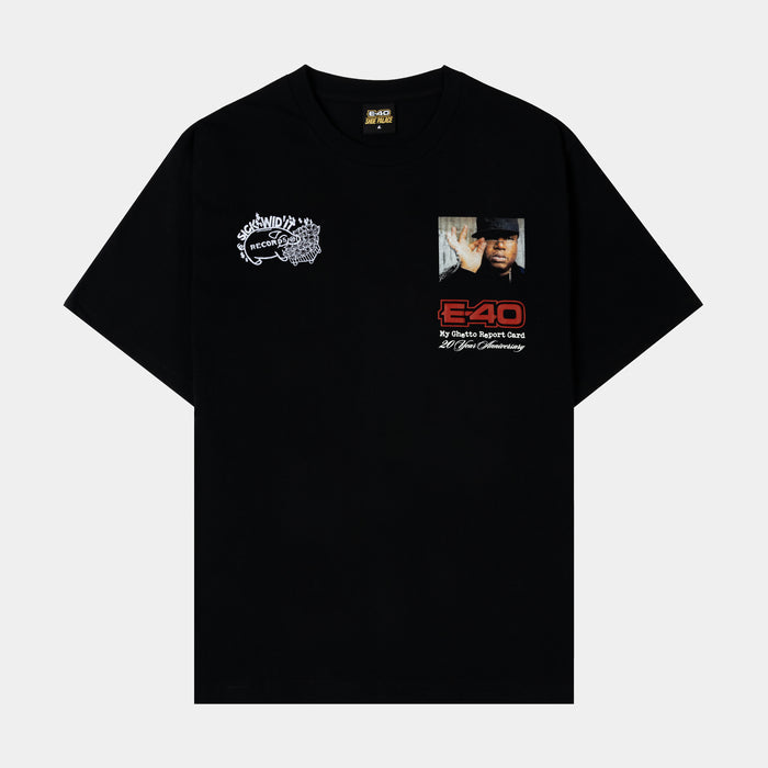 SP x E-40 My Ghetto Report Mens Short Sleeve Shirt (Black/Red)