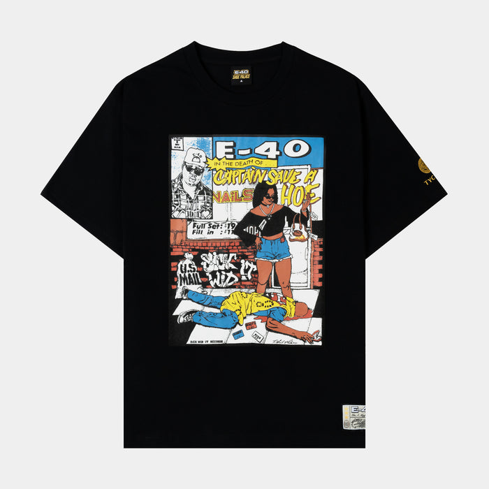 SP x E-40 Sick Wid It Mens Short Sleeve Shirt (White/Blue)
