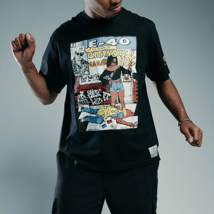 SP x E-40 Sick Wid It Mens Short Sleeve Shirt (White/Blue)