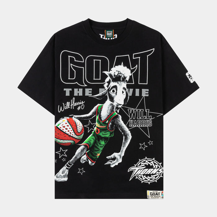 SP x GOAT Heros Mens Short Sleeve Shirt (Black/White)