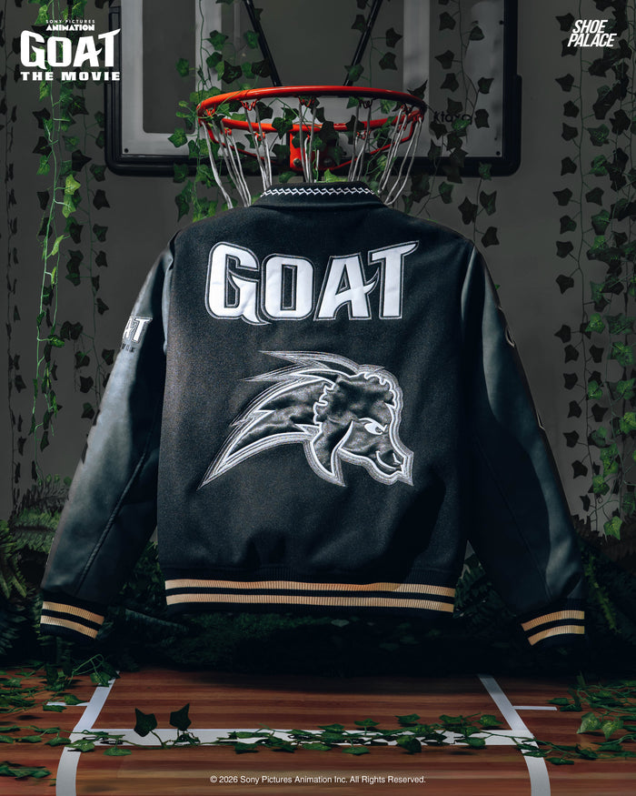 SP x GOAT Varsity Mens Jacket (Black/White)