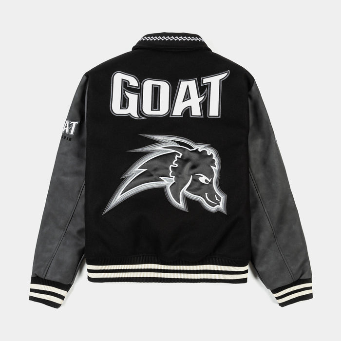 SP x GOAT Varsity Mens Jacket (Black/White)