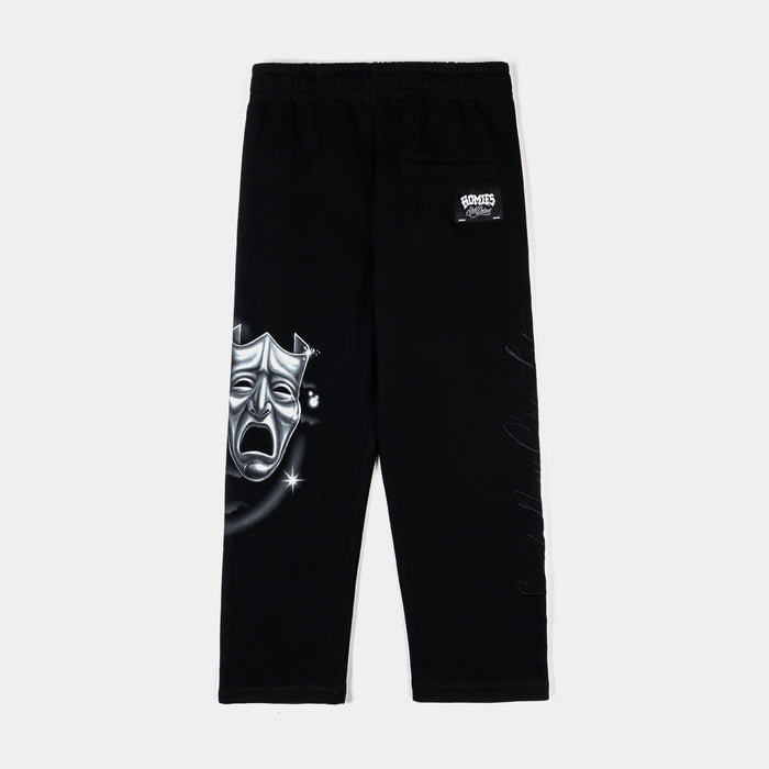 SP x Homies Masks Fleece Mens Sweatpants (Black/Silver)