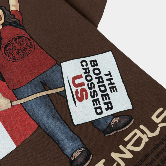 SP x Homies Old Skool Mens Short Sleeve Shirt (Brown/White)