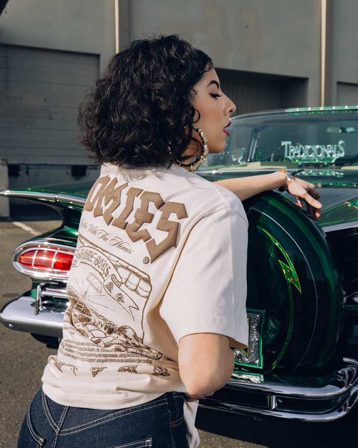 SP x Homies The Home Boys Mens Short Sleeve Shirt (Beige/Brown)