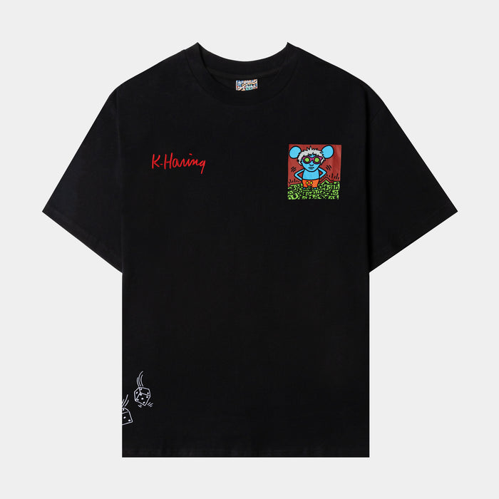 SP x Keith Haring Andy Cash Mens Short Sleeve Shirt (Black/White)