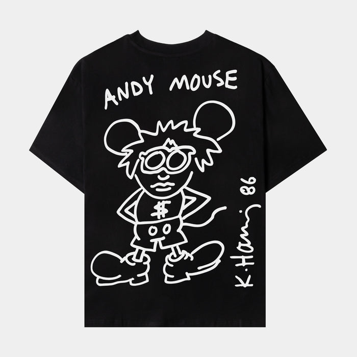 SP x Keith Haring Andy Cash Mens Short Sleeve Shirt (Black/White)
