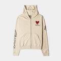 SP x Keith Haring Respect Full Zip Mens Hoodie (Cream/Black)