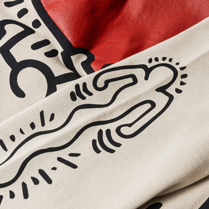 SP x Keith Haring Respect Full Zip Mens Hoodie (Cream/Black)