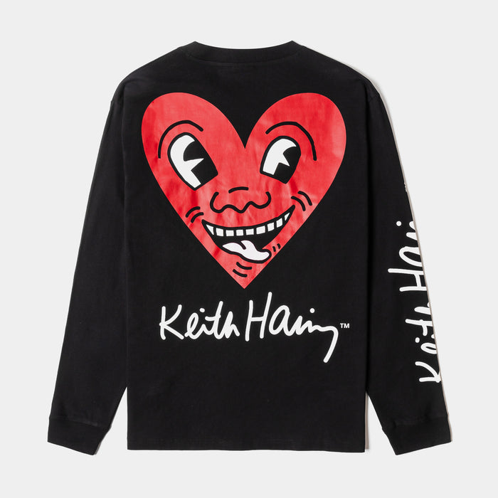 SP x Keith Haring Signature Mens Long Sleeve Shirt (Black/Red)