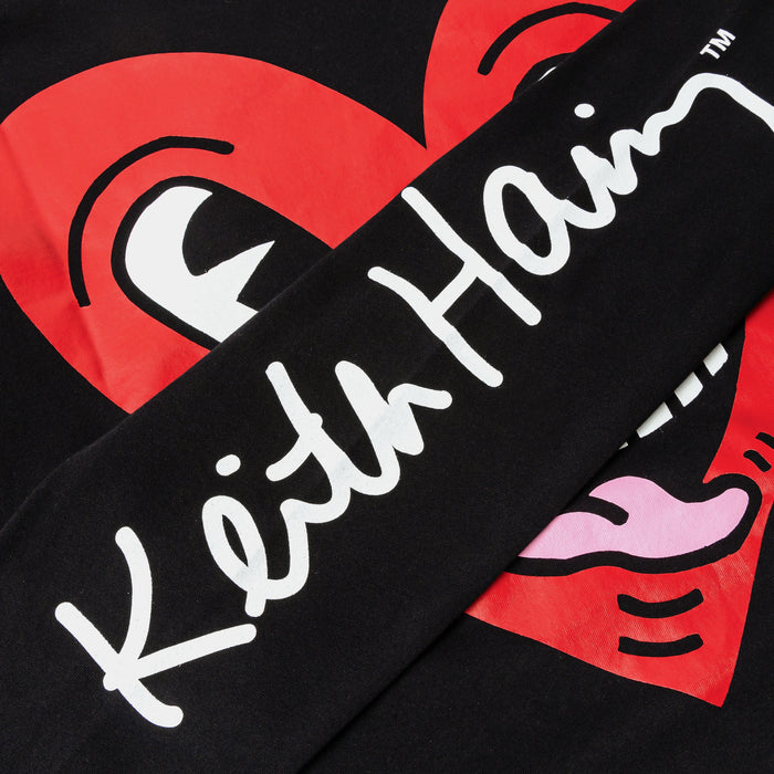SP x Keith Haring Signature Mens Long Sleeve Shirt (Black/Red)