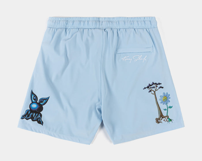 SP x Kenny Scharf Flowers Hybrid Mens Shorts (Blue/White)