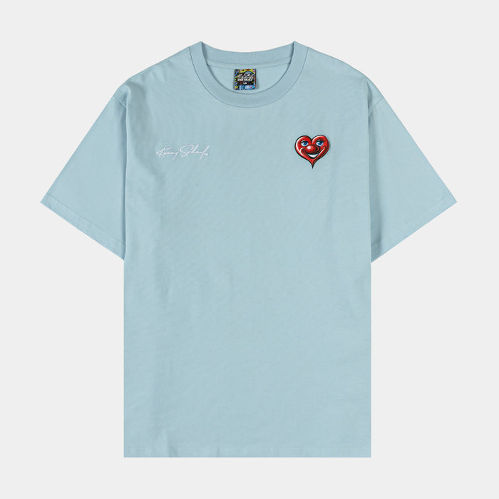 SP x Kenny Scharf Flowers Mens Short Sleeve Shirt (Blue/White)