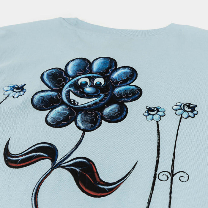 SP x Kenny Scharf Flowers Mens Short Sleeve Shirt (Blue/White)