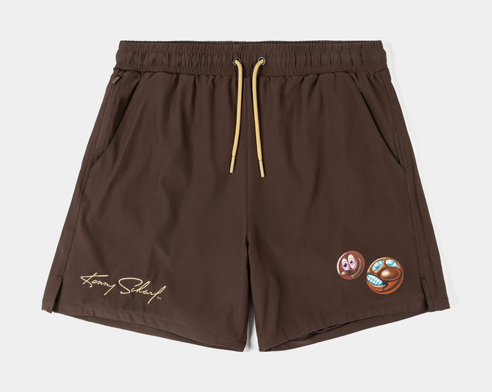 SP x Kenny Scharf Heart Hybrid Mens Shorts (Brown/Brown)