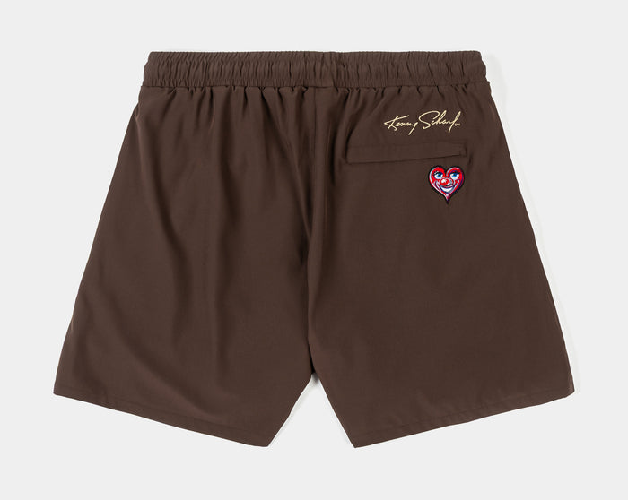 SP x Kenny Scharf Heart Hybrid Mens Shorts (Brown/Brown)
