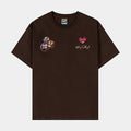 SP x Kenny Scharf Heart Mens Short Sleeve Shirt (Brown/Brown)