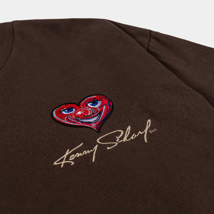 SP x Kenny Scharf Heart Mens Short Sleeve Shirt (Brown/Brown)