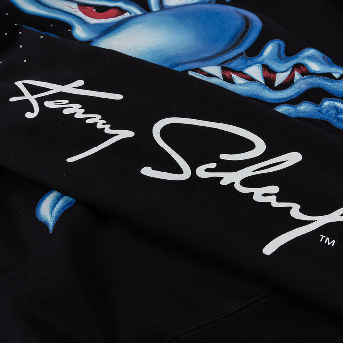 SP x Kenny Scharf Icons Zip Up Mens Hoodie (Black/Blue)