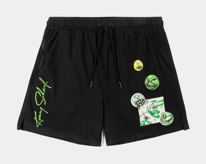 SP x Kenny Scharf Lucy Hybrid Mens Shorts (Black/Green)