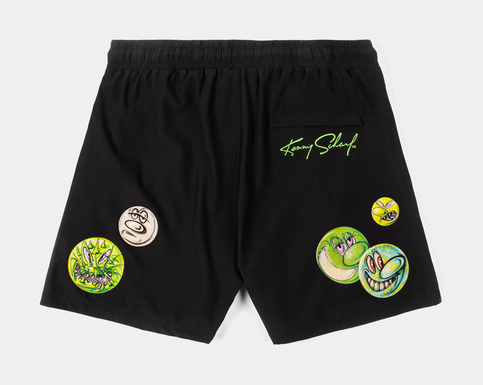 SP x Kenny Scharf Lucy Hybrid Mens Shorts (Black/Green)