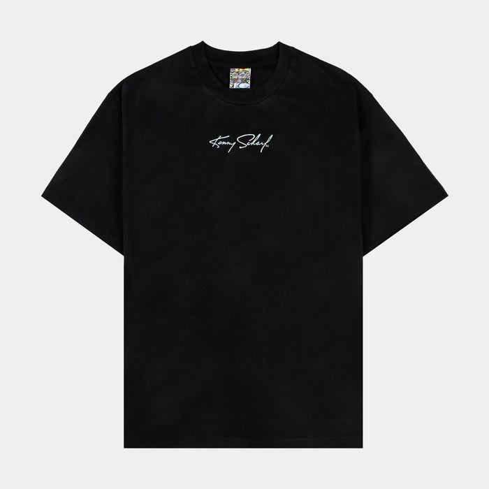 SP x Kenny Scharf Pretty Blue Mean Guys Washed Mens Short Sleeve Shirt (Black/Blue)