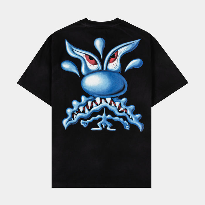 SP x Kenny Scharf Pretty Blue Mean Guys Washed Mens Short Sleeve Shirt (Black/Blue)