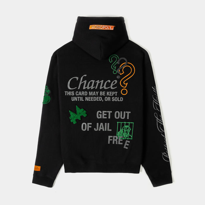 SP x Monopoly Chance Pullover Mens Hoodie (Black/Green)