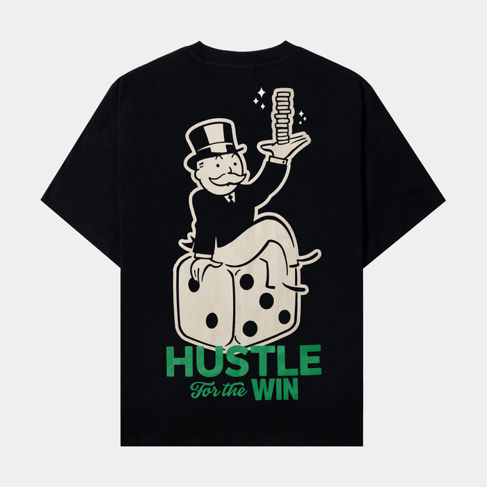 SP x Monopoly Hustle Mens Short Sleeve Shirt (Black/Cream)