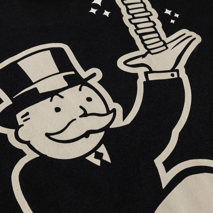 SP x Monopoly Hustle Mens Short Sleeve Shirt (Black/Cream)