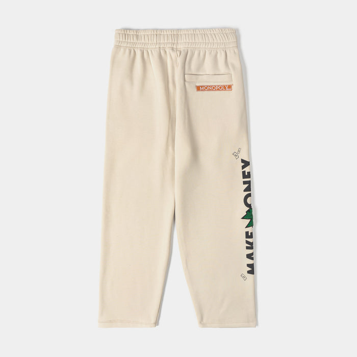 SP x Monopoly Make Money Not Friends Mens Sweatpants (Beige/Black)