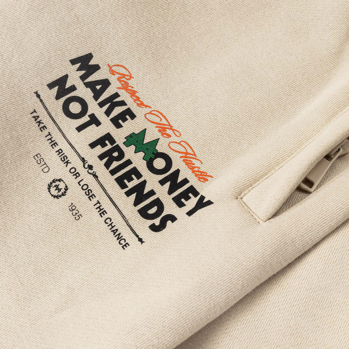 SP x Monopoly Make Money Not Friends Mens Sweatpants (Beige/Black)