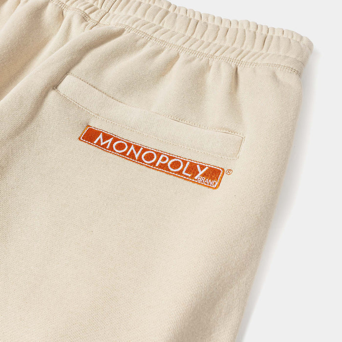 SP x Monopoly Make Money Not Friends Mens Sweatpants (Beige/Black)