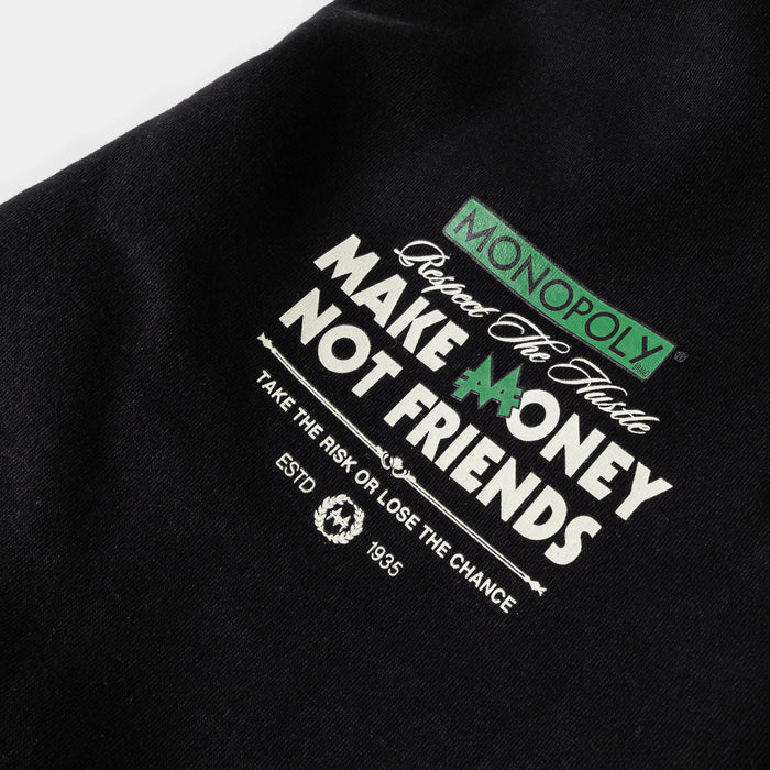 SP x Monopoly Make Money Not Friends Mens Sweatpants (Black/Cream)