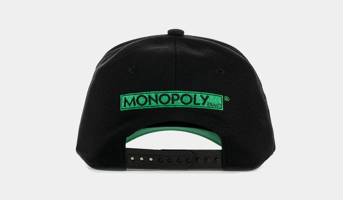 SP x Monopoly Make Money Not Friends Snapback Mens Hat (Black/Green)